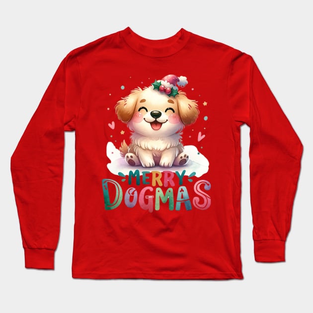 The Dog Who Saved Dogmas Long Sleeve T-Shirt by Masscy Artwork